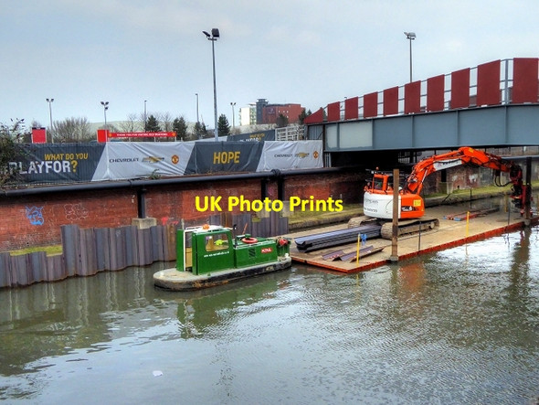 Photo 6"x4" Bridge Repairs at Old Trafford Salford\/SJ8098 c2015
