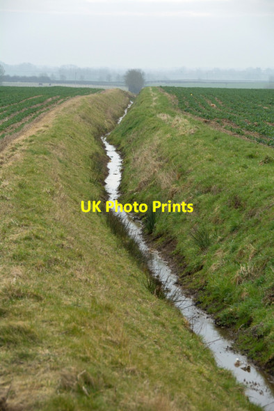 Photo 6"x4" Land drain near Gembling, E Yorks Foston on the Wolds c2015