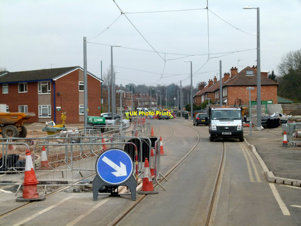 Photo 6"x4" Tram gate between Fletcher Road and Lower Road Beeston\/SK5236 c2015