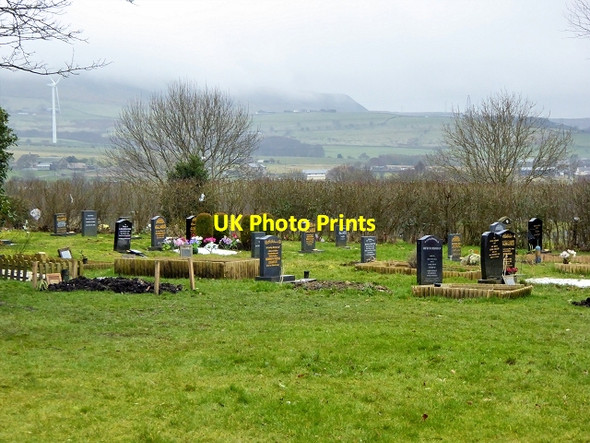 Photo 6"x4" Burnley Cemetery, Muslim Burial Area Burnley c2015