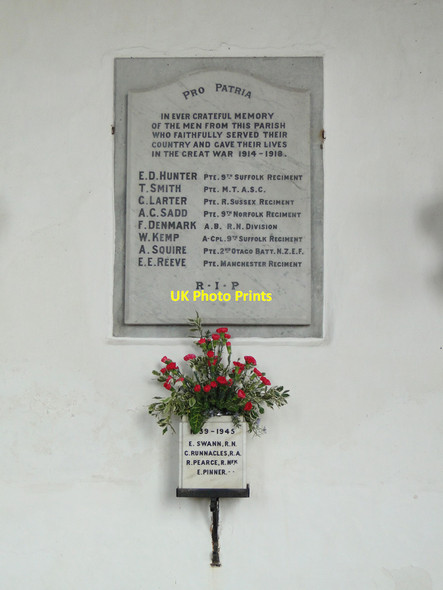 Photo 6"x4" War Memorials at Metfield Metfield c2015