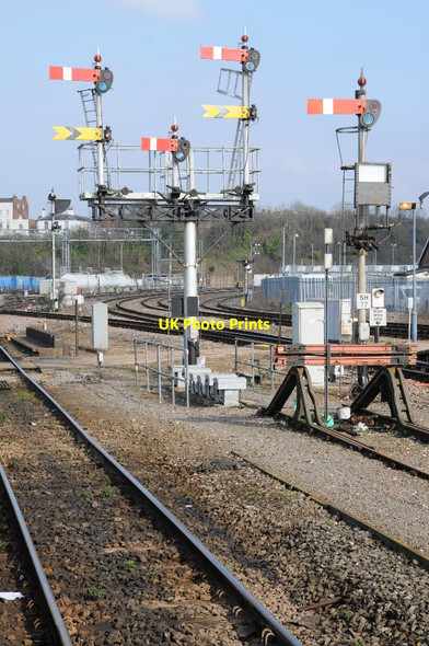 Photo 6"x4" Signals at Worcester Shrub Hill Station Worcester c2015