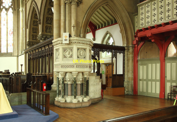 Photo 6"x4" St Mary, Church Street, Stoke Newington - Pulpit Stoke Newington c2015