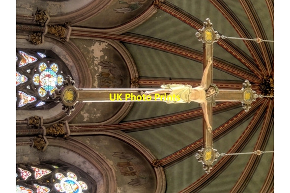 Photo 6"x4" Great Nave Crucifix, Gorton Monastery Droylsden c2015
