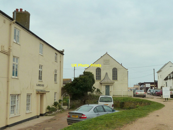 Photo 6"x4" Clarence House and the Methodist Church, West Bay Bridport c2015