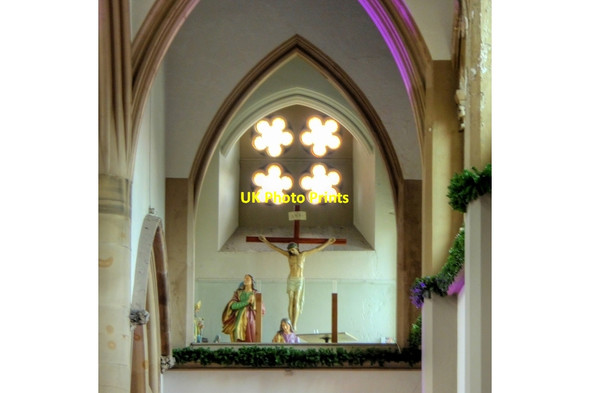 Photo 6"x4" Gorton Monastery, Alcove above South End of Great Nave Droylsden c2015