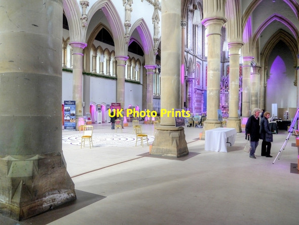 Photo 6"x4" Gorton Monastery Nave Droylsden c2015
