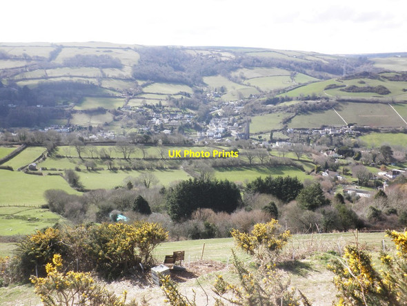 Photo 6"x4" Looking down towards Combe Martin Combe Martin c2015