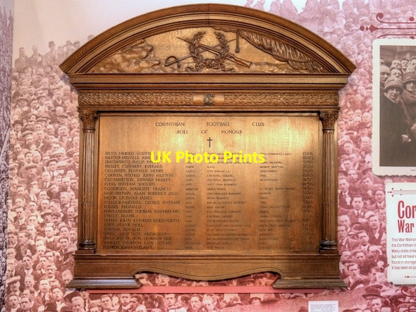 Photo 6"x4" Corinthian War Memorial, National Football Museum Manchester c2015