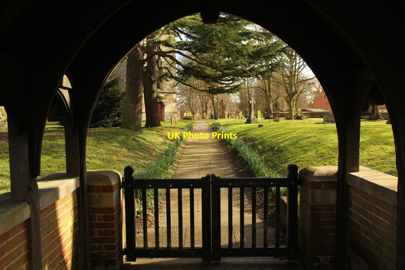 Photo 6"x4" Church path Welton\/TF0179 c2015