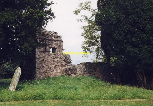 Photo 6"x4" St Mary (Old Church), Edvin Loach - Ruin Edvin Loach c1998