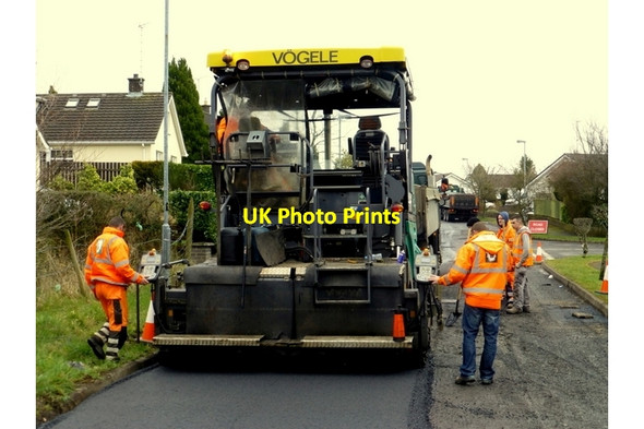 Photo 6"x4" Laying tarmac, Knockgreenan, Omagh Omagh c2015