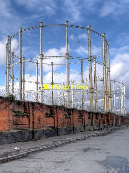 Photo 6"x4" Former Salford Gasworks Gasometers Salford\/SJ8098 c2015