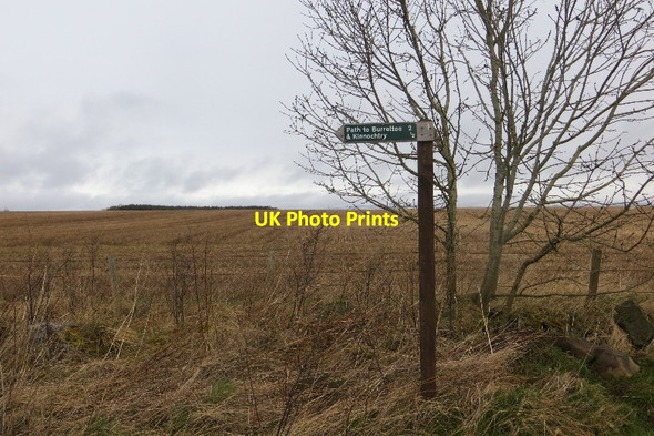 Photo 6"x4" Path sign, Kinnochtry Burrelton c2015