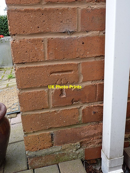Photo 6"x4" OS benchmark - Sheldon, 157 Cranes Park Road Sheldon\/SP1584 c2015