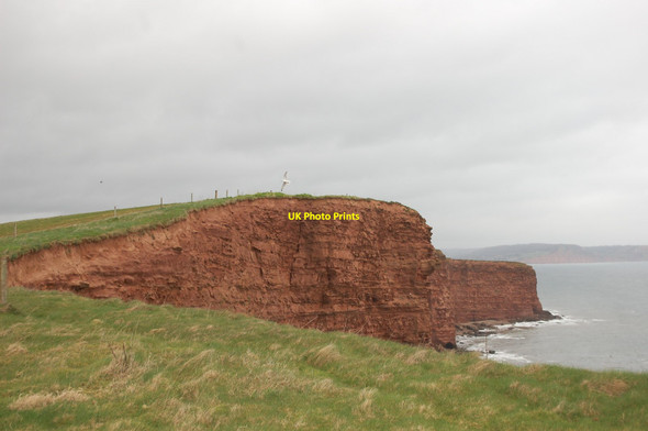 Photo 6"x4" Danger Point Budleigh Salterton c2015