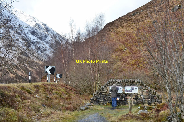 Photo 6"x4" Battle site, Glen Shiel (2) Sg\u00f9rr nan Spainteach c2015