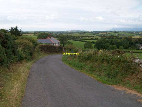 Photo 6"x4" Bend in the Ballyculter Road above Ballyrenan Bishops Court\/J5642 c2011