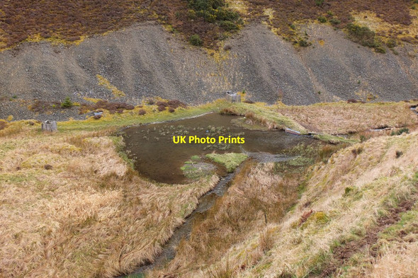 Photo 6"x4" Pond on the Walker Burn Walkerburn c2015