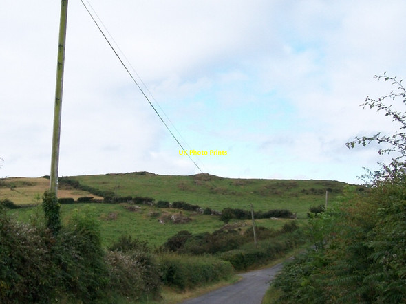 Photo 6"x4" View west towards the Cross Shanenahannan Cairn from the Ballyculter Road Bishops Court\/J5642 c2011