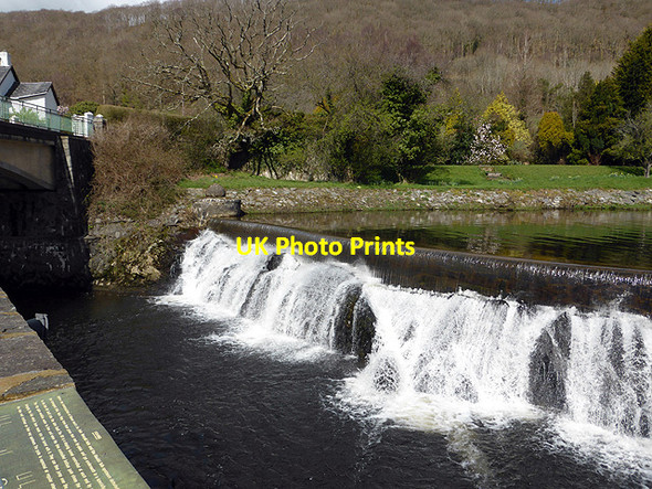 Photo 6"x4" Weir beneath Cwm Rheidol Dam Aberffrwd\/SN6878 c2015