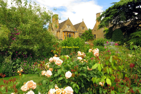Photo 6"x4" Hidcote Manor from the Old Garden Hidcote Bartrim c2014