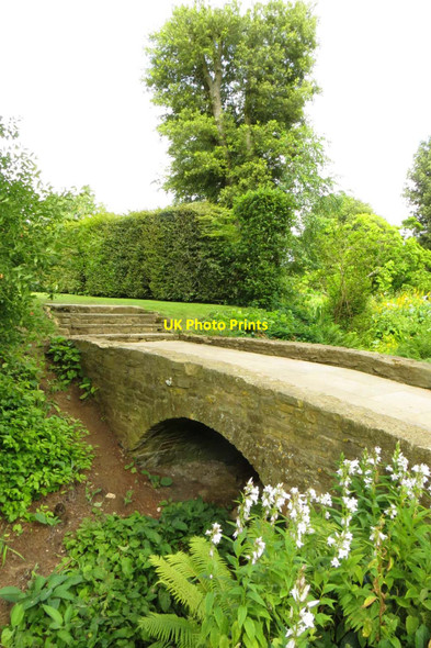 Photo 6"x4" Footbridge over the stream through Hidcote Manor Garden Hidcote Bartrim c2014