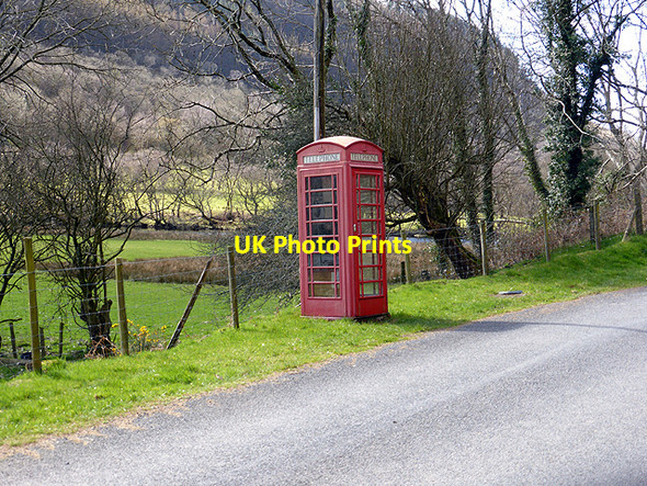 Photo 6"x4" Cwm Rheidol telephone kiosk Cwmbrwyno c2015
