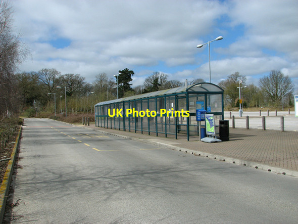 Photo 6"x4" Harford Park & Ride - bus shelter Keswick\/TG2004 c2015