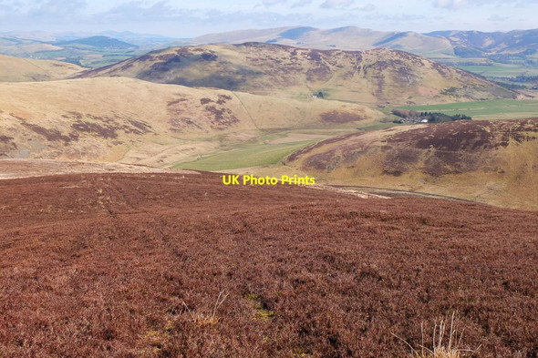 Photo 6"x4" Heatherclad ridge, Scawdmans Hill Mitchell Hill\/NT0633 c2015