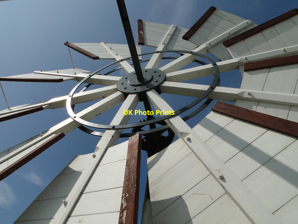 Photo 6"x4" The fantail of Langley windpump Cantley\/TG3803 c2015