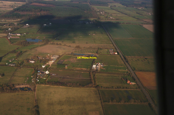 Photo 6"x4" Ridge and furrow grassland between Osgodby and the A1103 (Top Road): aerial 2015 Osgodby\/TF0792 c2015