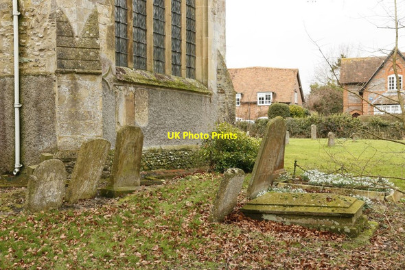 Photo 6"x4" Graves on the east end Didcot c2015