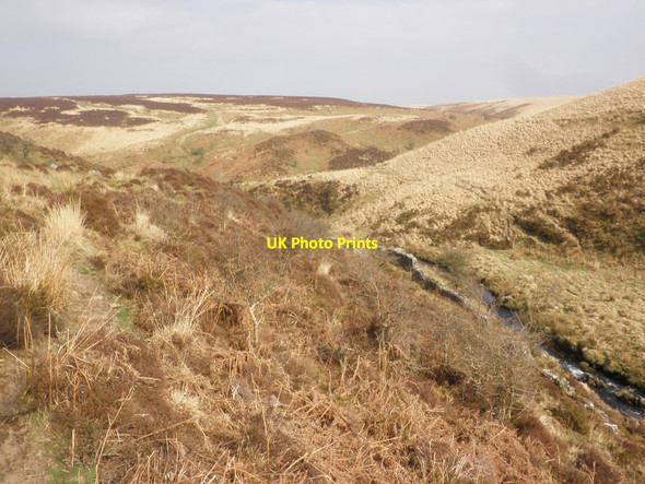 Photo 6"x4" View towards Tom's Hill Barrows Oareford c2015