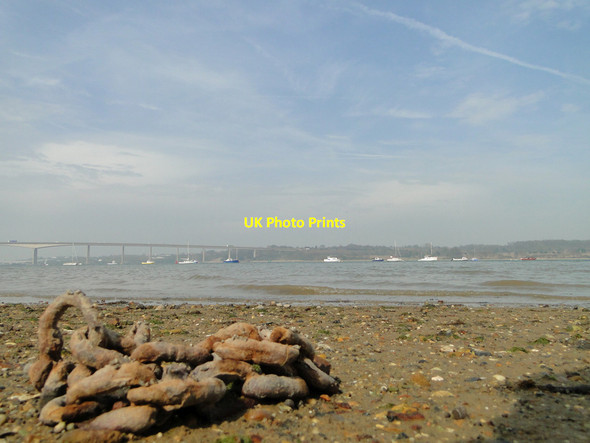 Photo 6"x4" Discarded anchor chain on the hard at Freston Freston c2015