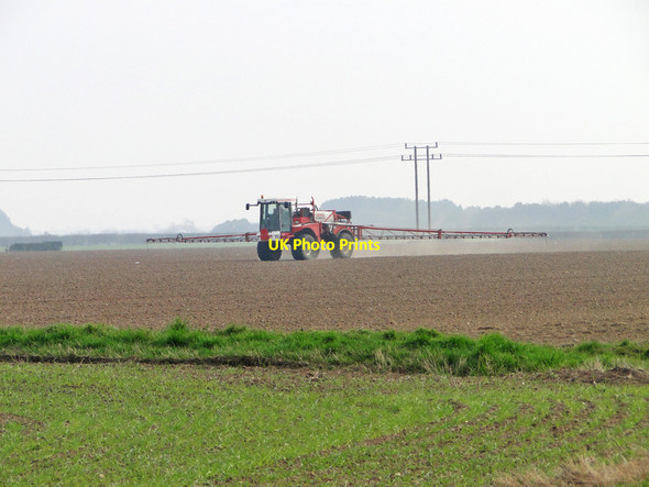 Photo 6"x4" Spraying the emerging crop Chelmondiston c2015