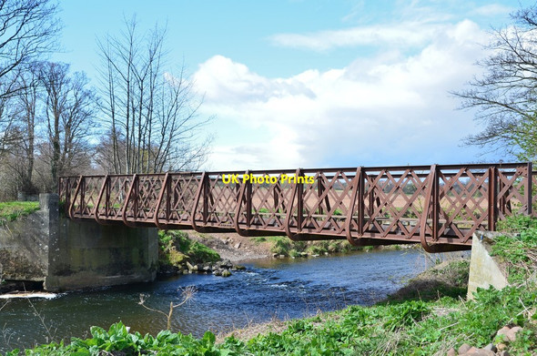 Photo 6"x4" Footbridge, River Tyne East Linton c2015