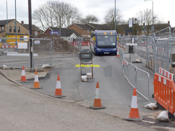 Photo 6"x4" Bus stop at Holy Trinity Brook Hill\/SK5633 c2014