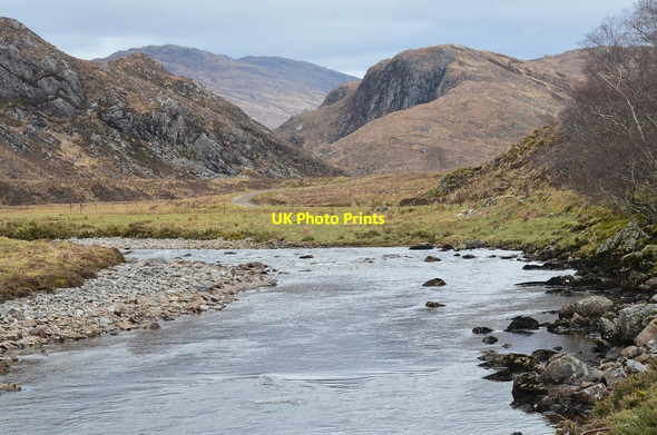 Photo 6"x4" River Ling and Creag a' Ghallain Coire-domhain c2014