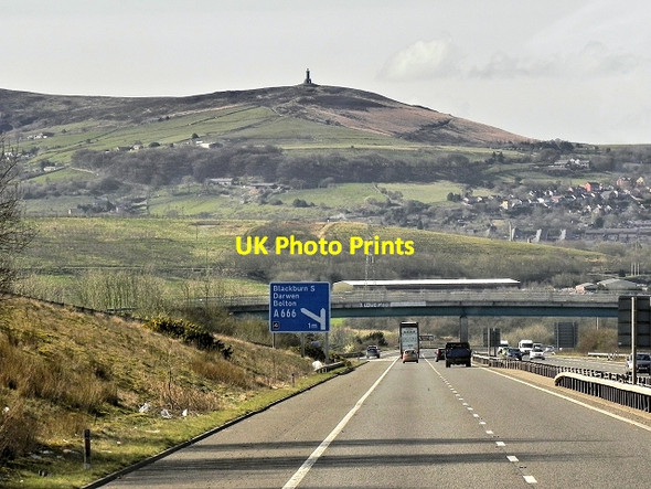 Photo 6"x4" M65 Motorway and Darwen Hill Blackburn\/SD6827 c2014