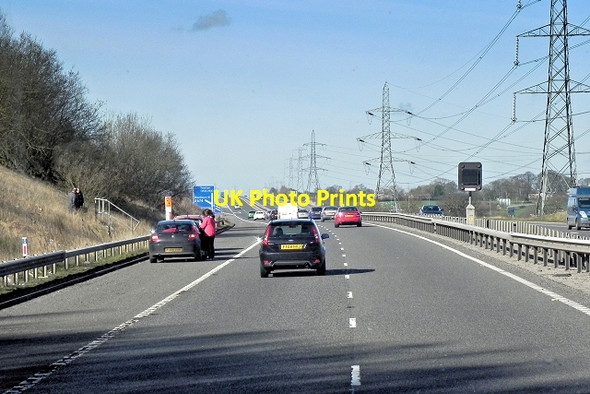 Photo 6"x4" Westbound M65 Approaching Junction 3 Feniscowles\/SD6425 c2014