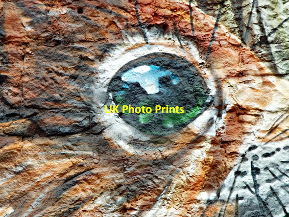 Photo 6"x4" City Halls graffiti style mural Glasgow c2014