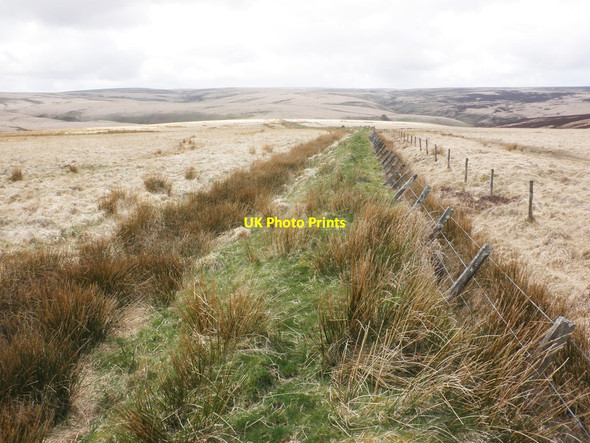Photo 6"x4" Parish boundary on Great Tom's Hill Oareford c2014