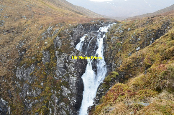 Photo 6"x4" Upper cascade, Falls of Glomach Falls of Glomach c2014