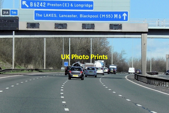 Photo 6"x4" Northbound M6, Grange Park Grange\/SD5731 c2014
