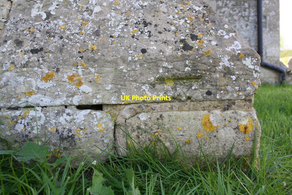 Photo 6"x4" Top of benchmark on buttress of St James's Church Little Milton\/SP6100 c2014
