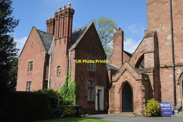 Photo 6"x4" House beside Worcester Cathedral Worcester c2014