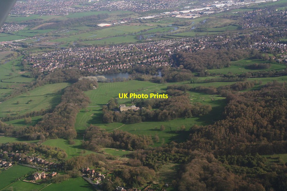 Photo 6"x4" Allestree Hall: aerial 2014 Allestree c2014