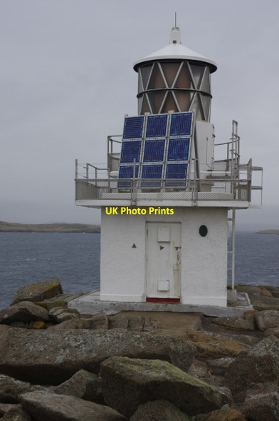 Photo 6"x4" Fugla Ness Lighthouse Hamnavoe\/HU3735 c2014
