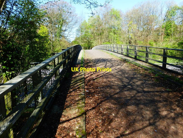 Photo 6"x4" Footbridge over the M3 Hatch Warren c2014